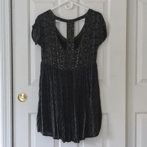 Free People Open Back Mini Dress (Size XS)